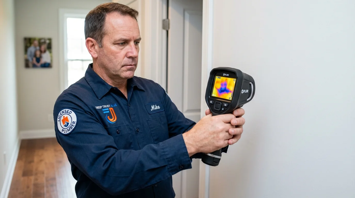 Thermal imaging leak detection by Johns Plumbing LLC in Coudersport